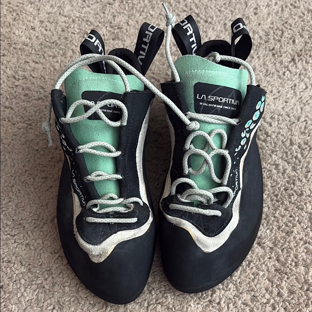 La Sportiva Climbing Shoes - Black and Mint